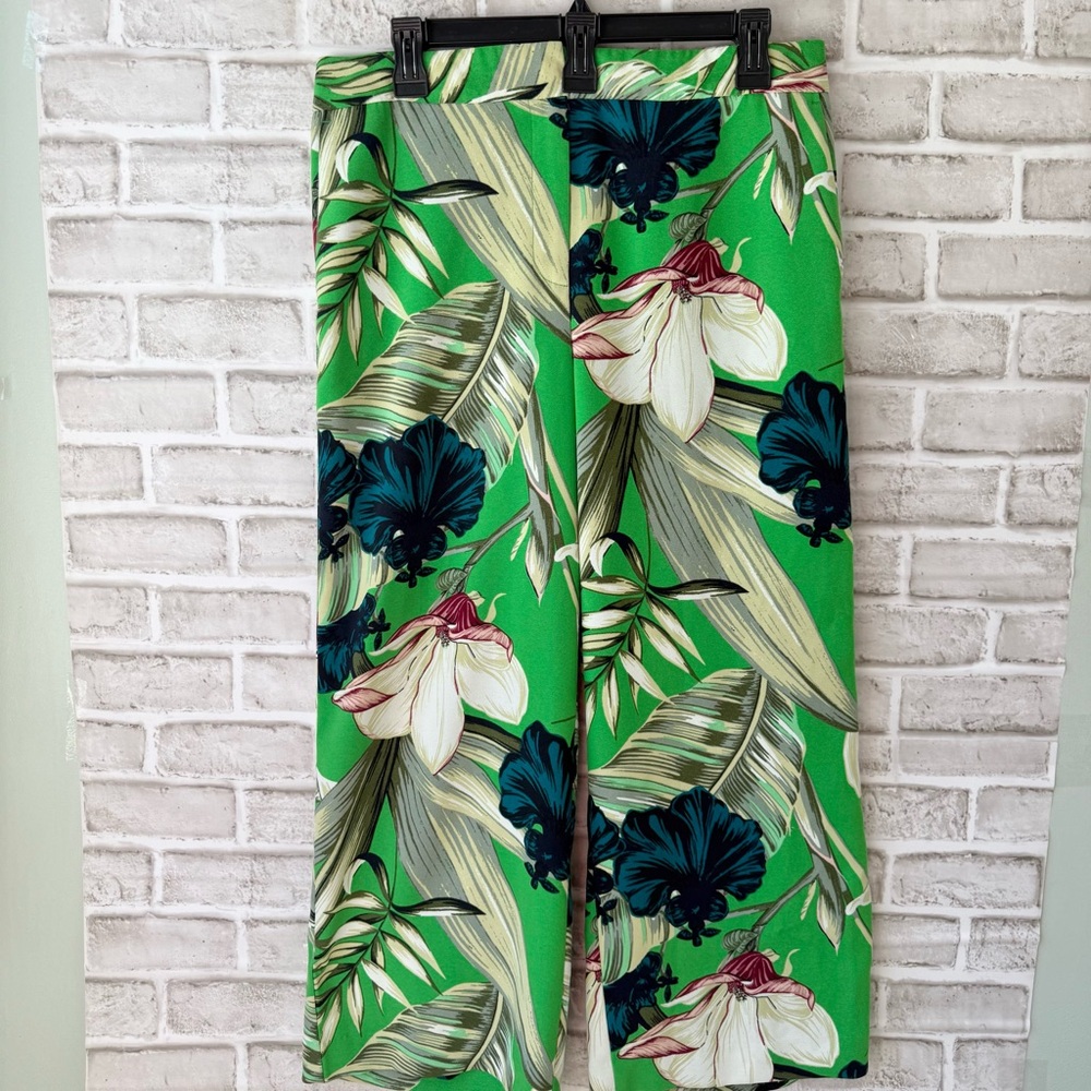 Ann Taylor tropical wide leg pants sz8 - Picture 2 of 13